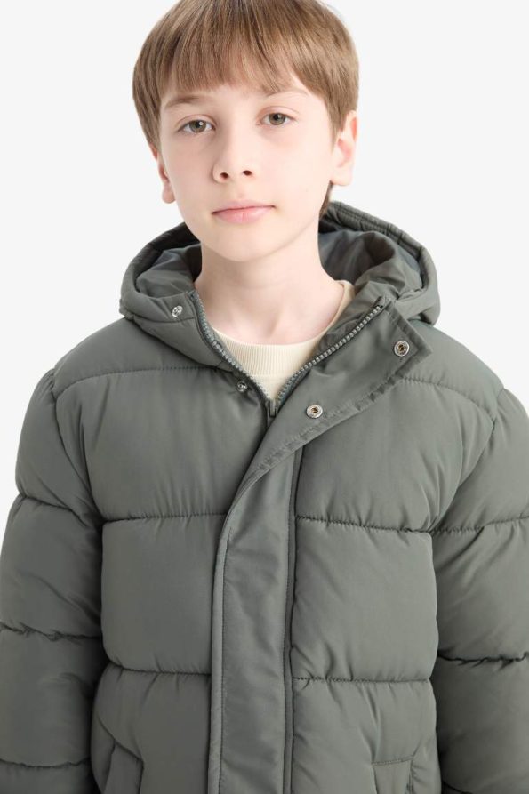 Boys' Water-Resistant Hooded Zip-Up Parka