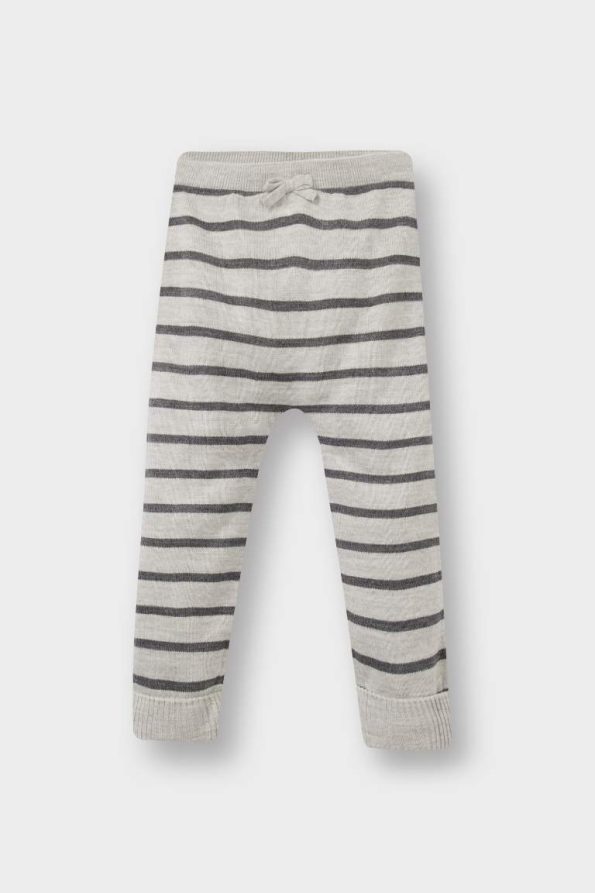 Baby Boy 2-Piece Animal Print Knit Sweater and Striped Pants