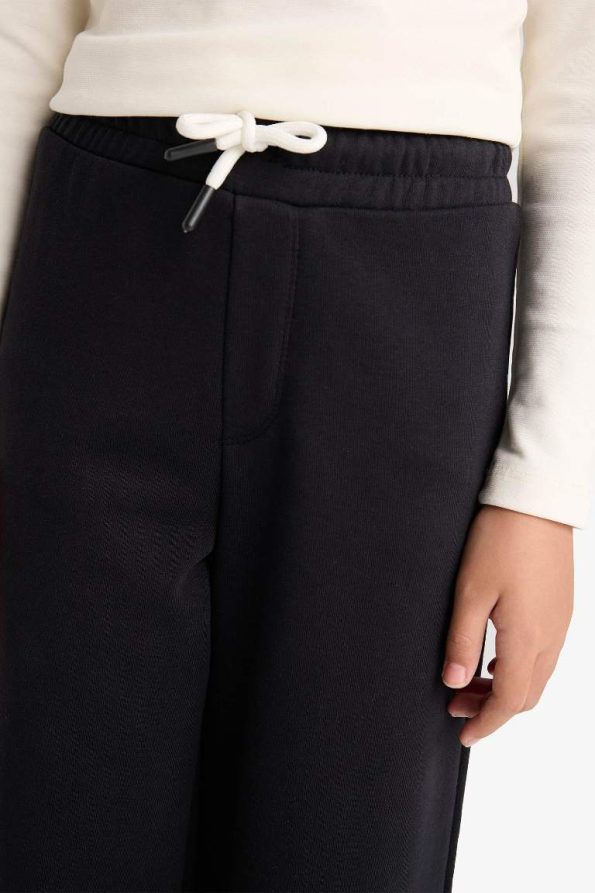 Girls' Wide Leg Elastic Waist Sweatpants