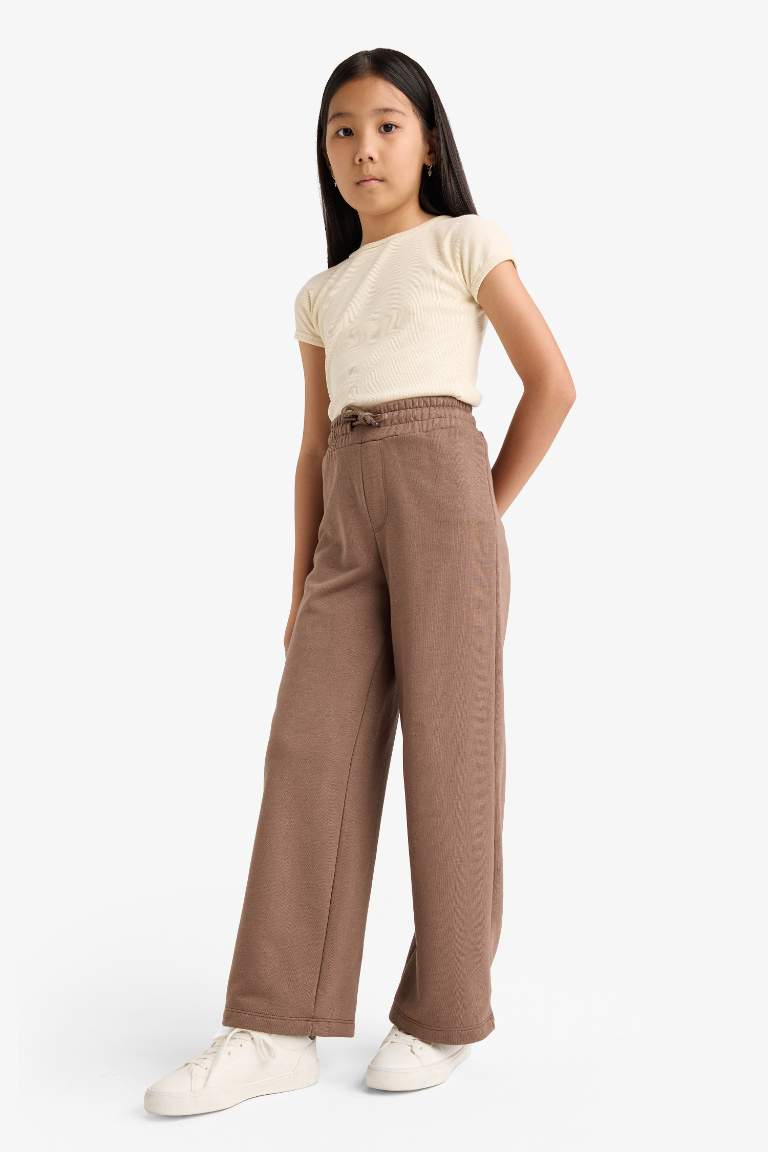 D0743A8_25AU_BN534_02_01.jpg Girls' Wide Leg Elastic Waist Sweatpants