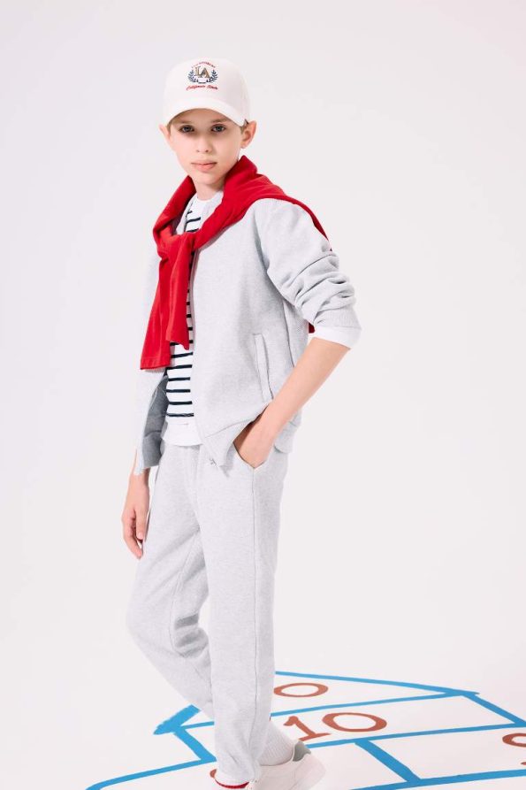Boys' College Style Bomber School Cardigan