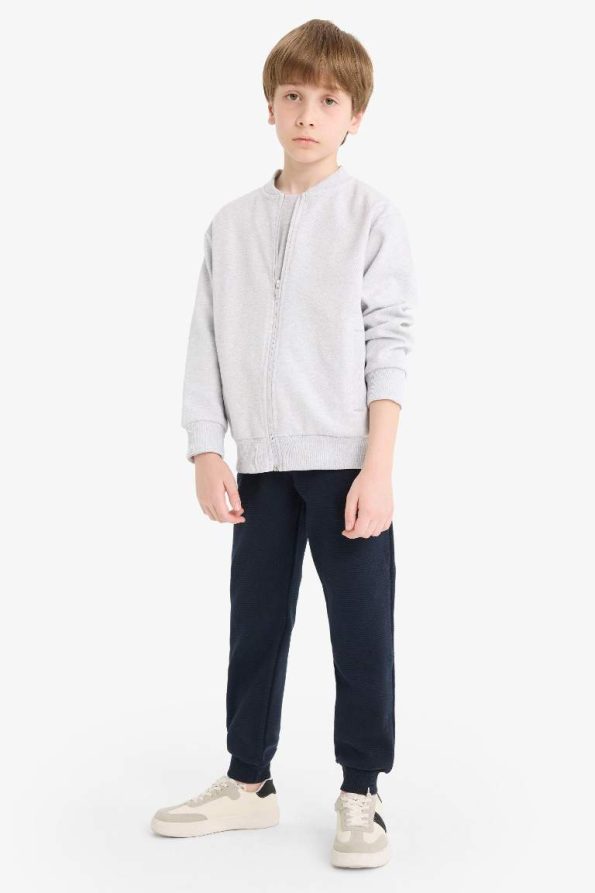 Boys' College Style Bomber School Cardigan