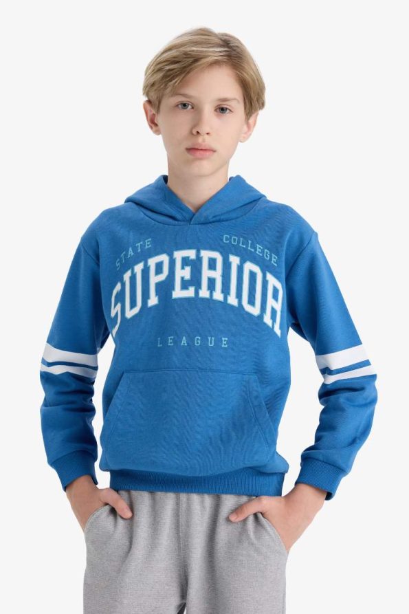 Boys' 2-Piece Printed Hoodie Sweatshirt and Sweatpants Set