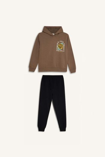 Boys' 2-Piece Printed Hoodie and Sweatpants Set