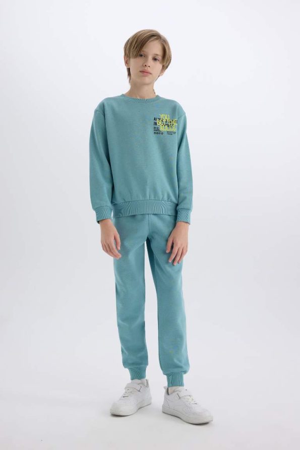 Boys' 2-Piece Printed Sweatshirt and Jogger Set