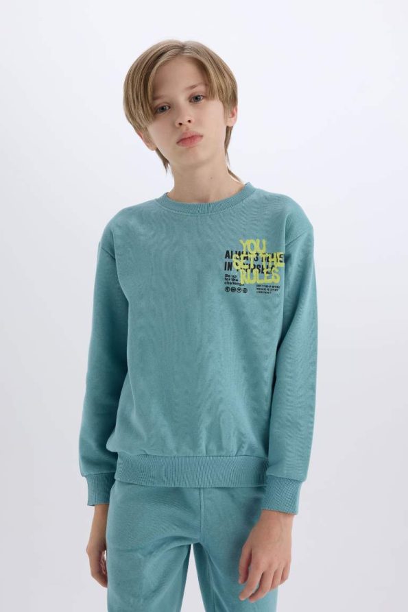 Boys' 2-Piece Printed Sweatshirt and Jogger Set