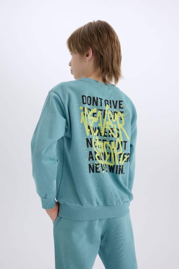 Boys' 2-Piece Printed Sweatshirt and Jogger Set
