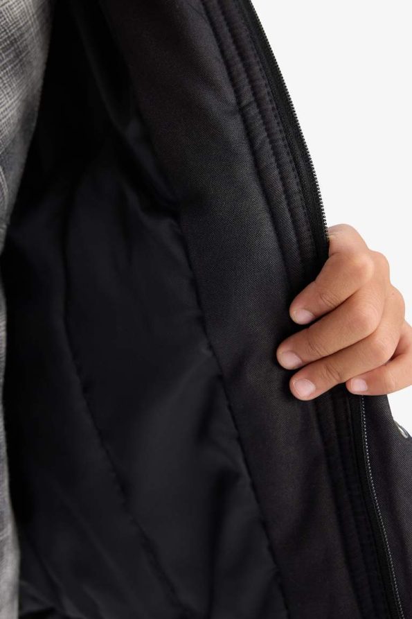 Boys' Polo Collar Snap Button Jacket