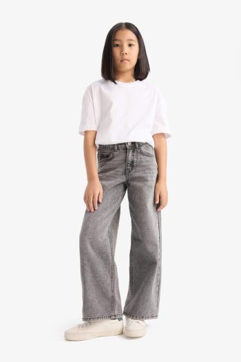 Girls' Wide Leg Denim Jeans