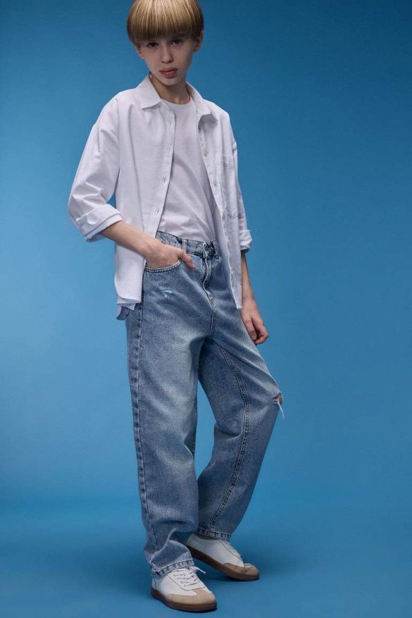 Boys' Loose Fit Straight Leg Jeans