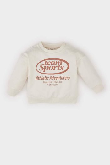 Boys' Printed Crew Neck Sweatshirt