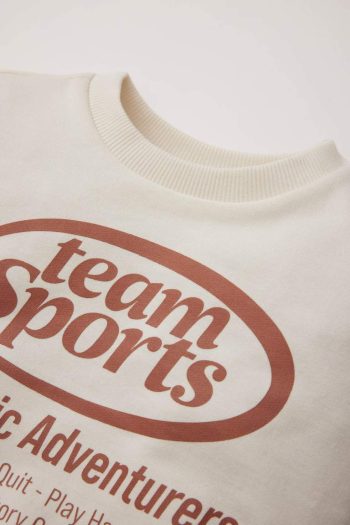 Boys' Printed Crew Neck Sweatshirt