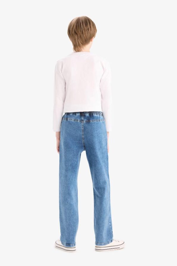 Boys' Straight Fit Stretch Waistband Jean Pants
