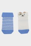 Boys' Non-Slip Cotton Long Socks 2-Pack