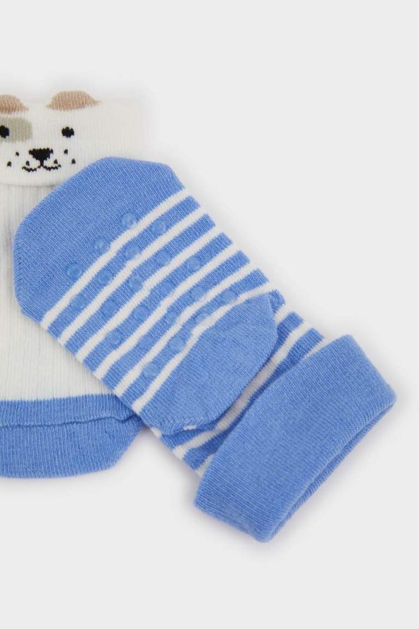 Boys' Non-Slip Cotton Long Socks 2-Pack
