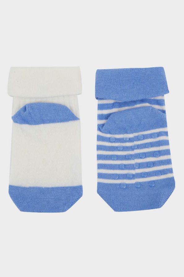 Boys' Non-Slip Cotton Long Socks 2-Pack