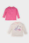 Baby Girl Newborn Dinosaur Print Crew Neck Long Sleeve T-Shirt Set