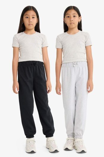 Girls' Elastic Waist 2-Piece Sweatpants