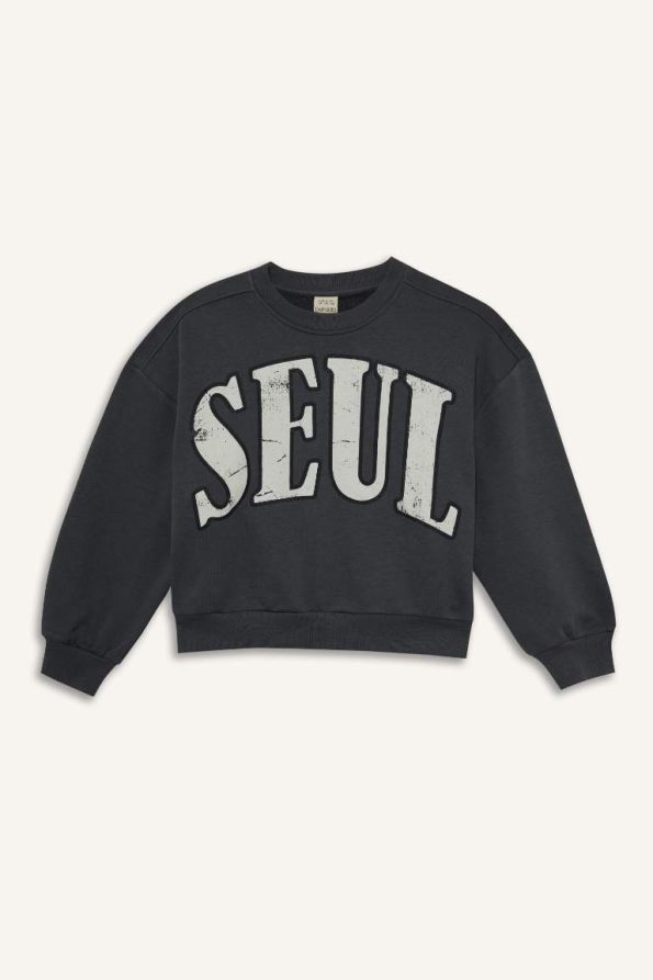 Girls' 2-Piece Printed Sweatshirt and Jogger Set