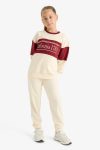 Girls' 2-Piece Printed Sweatshirt and Jogger Set