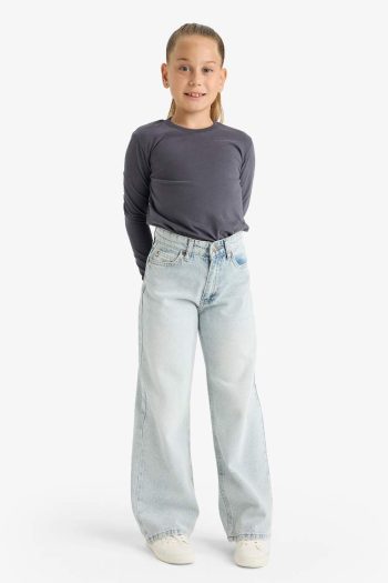 Girls' Long Sleeve Crew Neck T-Shirt Set