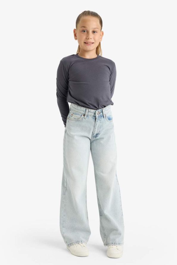 Girls' Long Sleeve Crew Neck T-Shirt Set