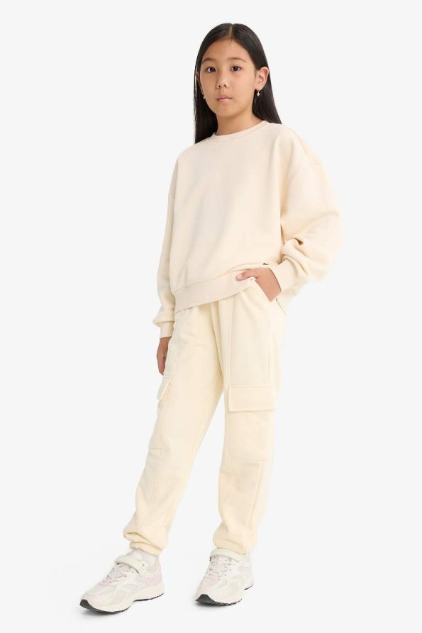Girls' Elastic Waist Cargo Jogger Pants
