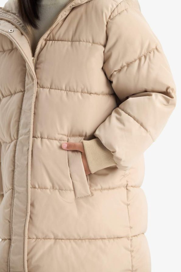 Girls' Waterproof Hooded Zip-Up Parka