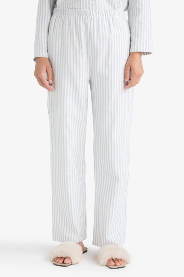 Striped Long Sleeve Top and Pants Pajama Set