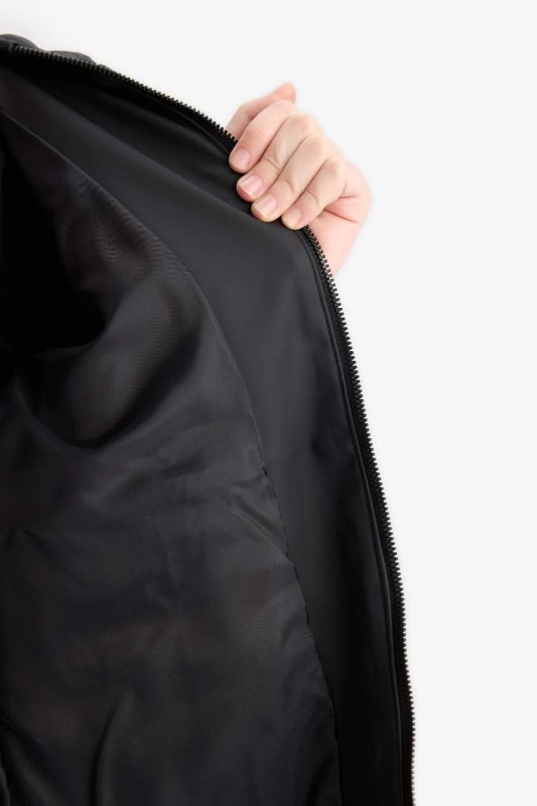 Boys' Waterproof Hooded Zip-Up Raincoat