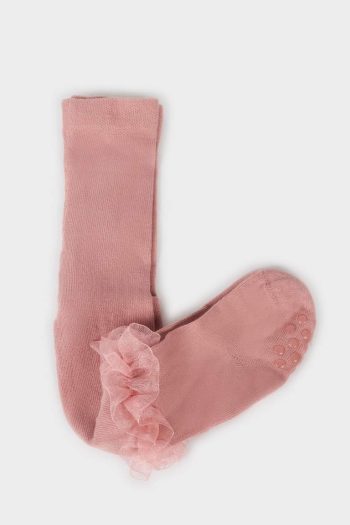Non-Slip Cotton Tights for Baby Girls