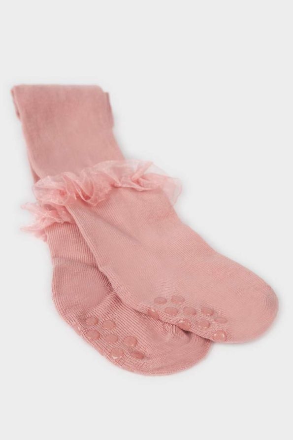 Non-Slip Cotton Tights for Baby Girls