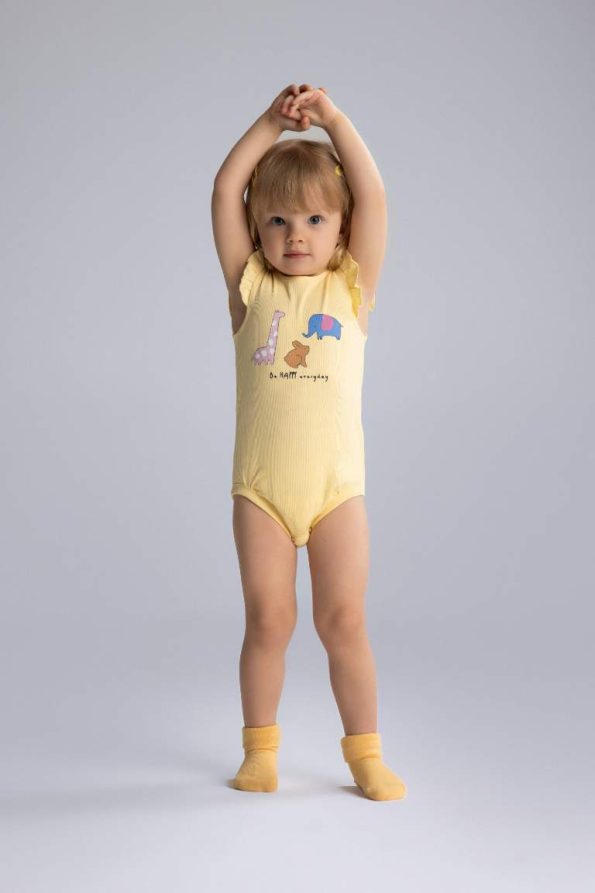 Baby Girls' Newborn Short Sleeve Animal Print Bodysuit
