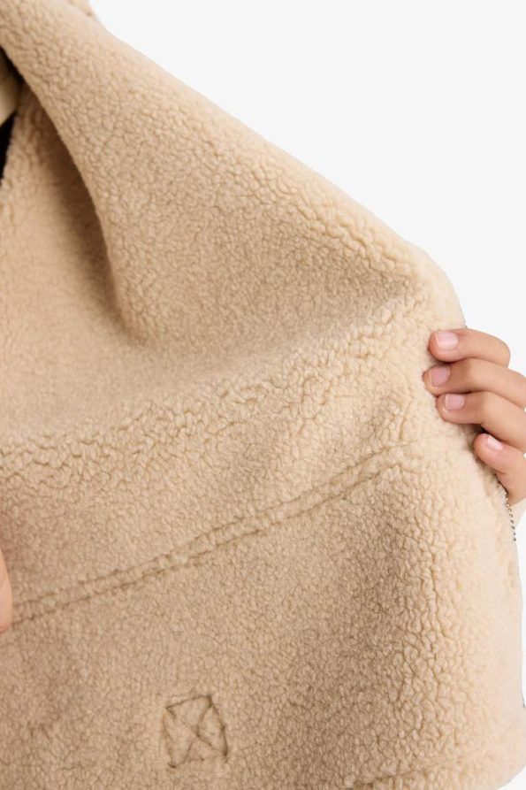 Girls' Plush Lined Zipper Jacket