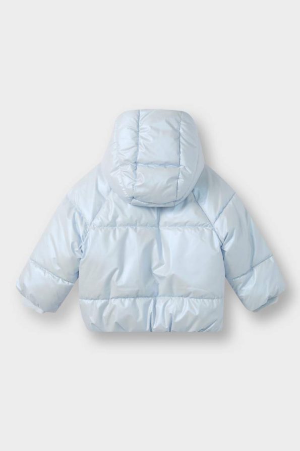 Girls' Baby Hooded Zippered Puffer Jacket