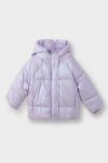 Girls' Hooded Zip-Up Puffer Jacket
