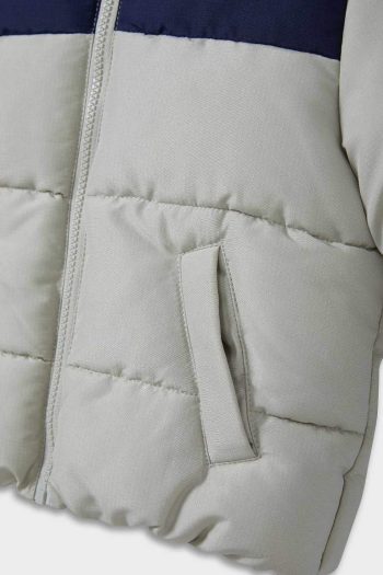 Boys' Waterproof Hooded Zip-Up Puffer Jacket