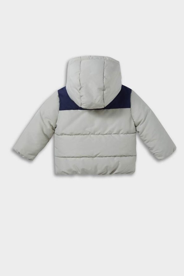 Boys' Waterproof Hooded Zip-Up Puffer Jacket