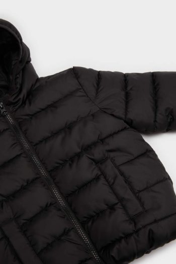 Boys' Waterproof Hooded Zippered Puffer Jacket