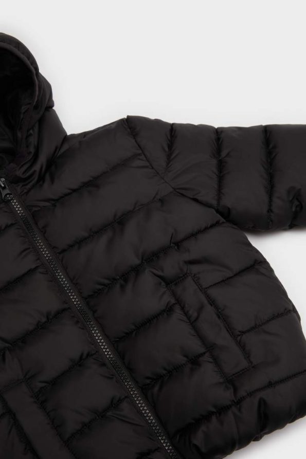 Boys' Waterproof Hooded Zippered Puffer Jacket