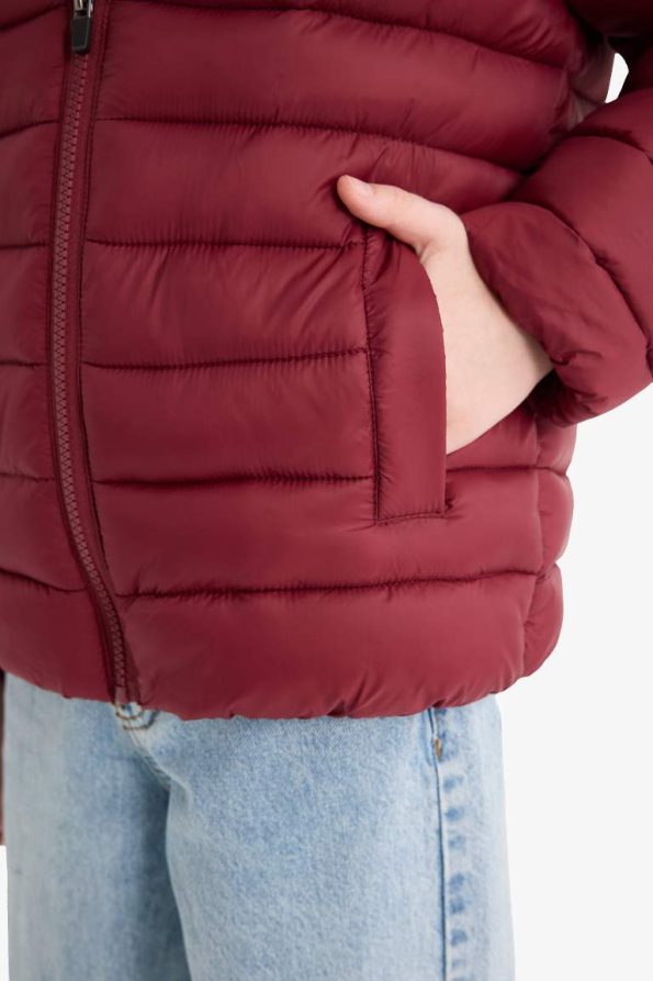 Boys' Water-Resistant Hooded Zip-Up Puffer Jacket