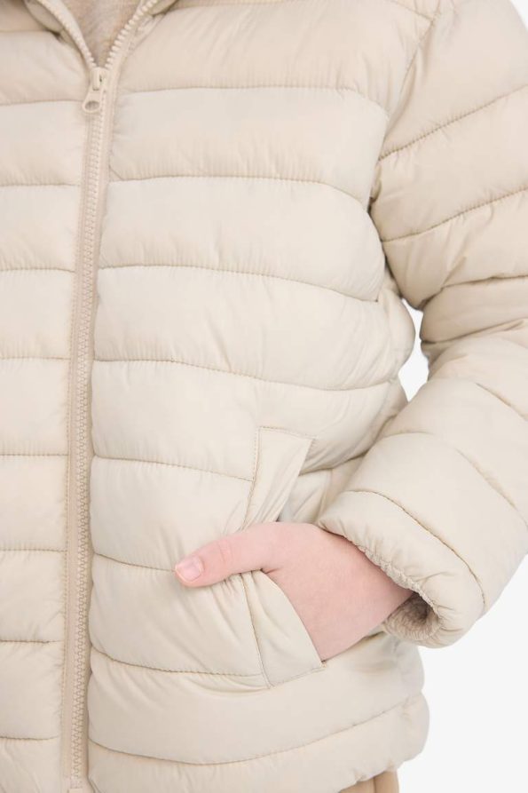 Boys' Water-Resistant Hooded Zip-Up Puffer Jacket