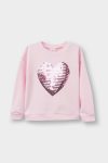 Girls' Baby Crew Neck Printed Sweatshirt