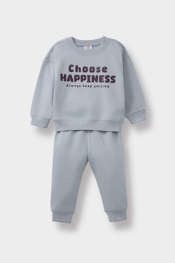 Boys' Baby 2-Piece Printed Sweatshirt and Sweatpants Set