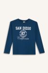 Boys' Printed Long Sleeve Crew Neck T-Shirt