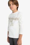Boys' Printed Long Sleeve Crew Neck T-Shirt