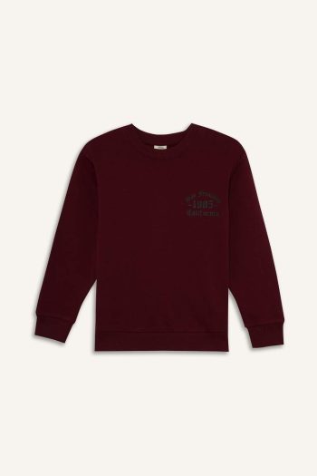Boys' Basic Crew Neck Soft Fleece Sweatshirt