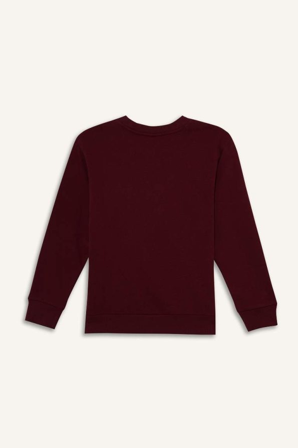 Boys' Basic Crew Neck Soft Fleece Sweatshirt