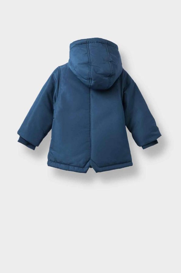 Boys' Waterproof Hooded Zippered Jacket