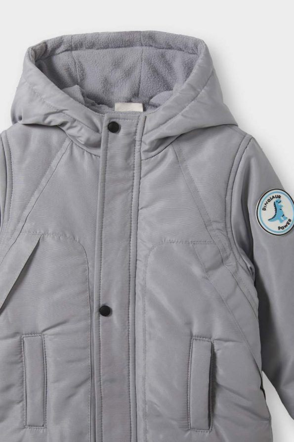 Boys' Waterproof Hooded Zip-Up Jacket